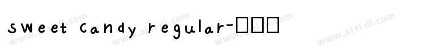 sweet candy regular字体转换